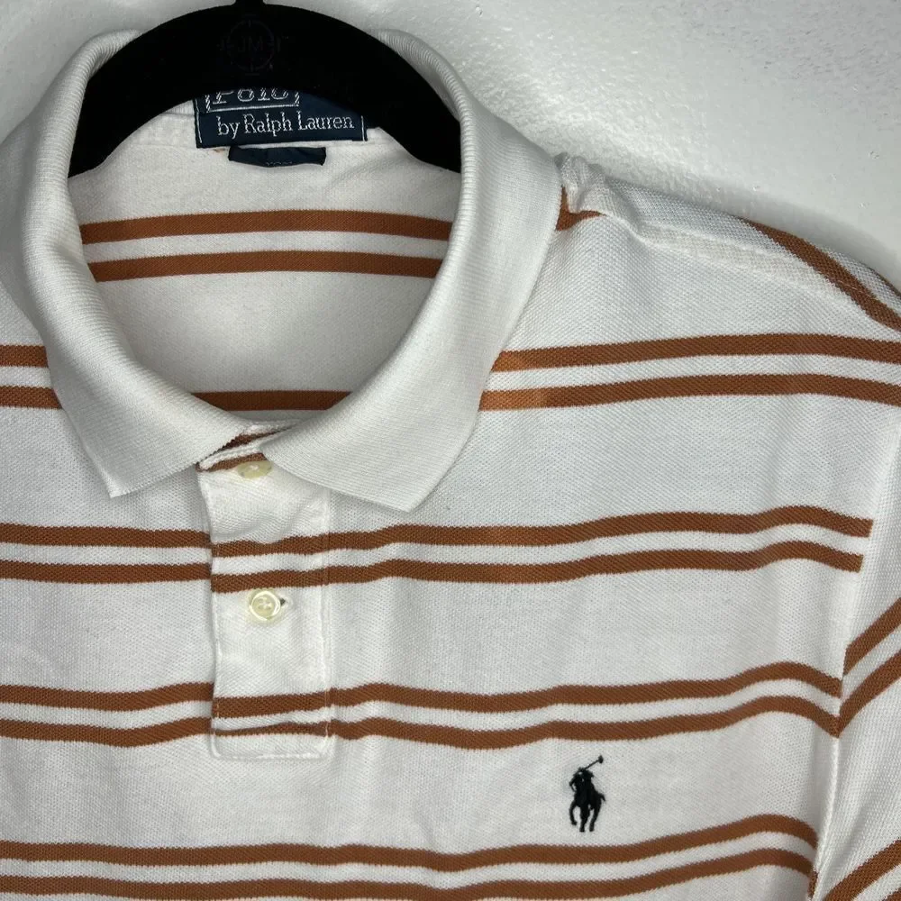 VTG RALPH LAUREN Polo Shirt Men's XL Short Sleeve‎ Soft Knit 100% Pima Cotton